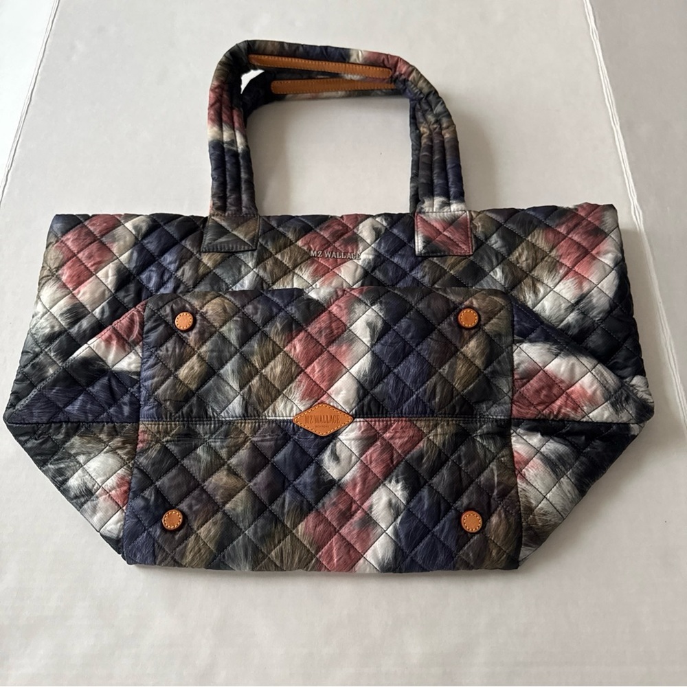 MZ Wallace Medium Fur Printed Metro Tote Deluxe Bag - Picture 5 of 16